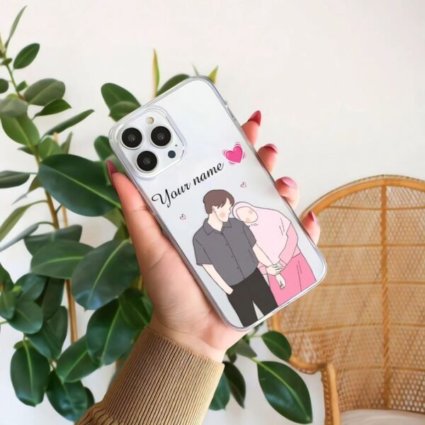 Love Couple Clear Case