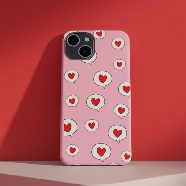 Love Heart Print Case