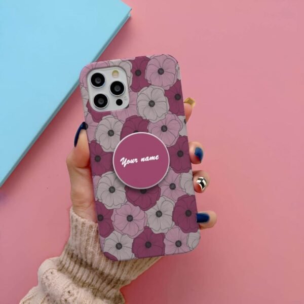 Flower Print Pop Gripper Phone Case