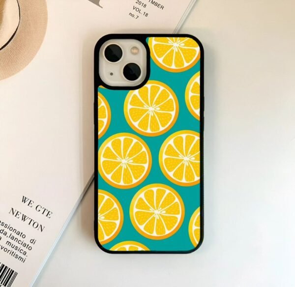 Orange Print Custom Phone Case