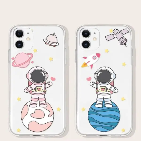 Cute Space Couple Cases