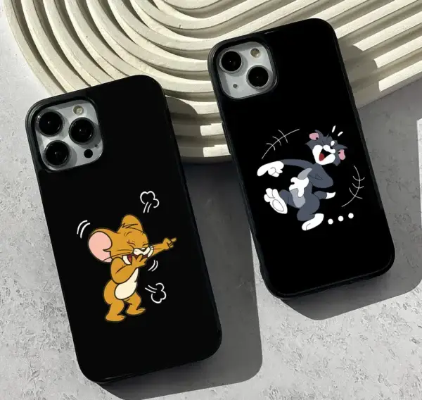Cute Couple Tom And Jerry Case