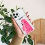 “Hijab Girl Clear Name Case – Custom Phone Cover”