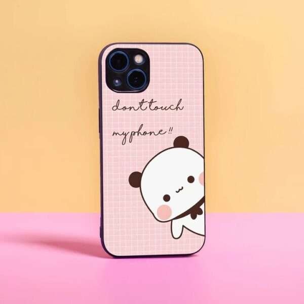 don't touch my phone case cute panda design