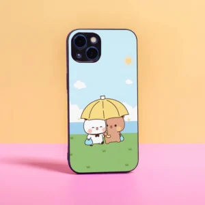 Cute Cartoon Bear & Cat Umbrella Case