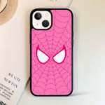 Pink spiderman mask case
